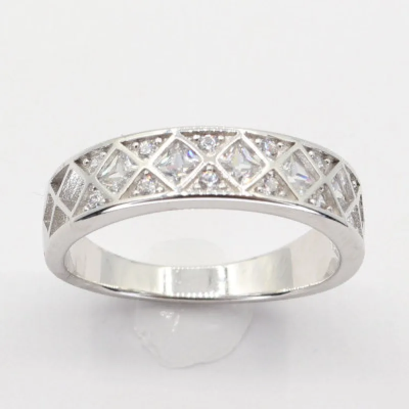 Strieborný prsteň s kameňom KA R3849, 54