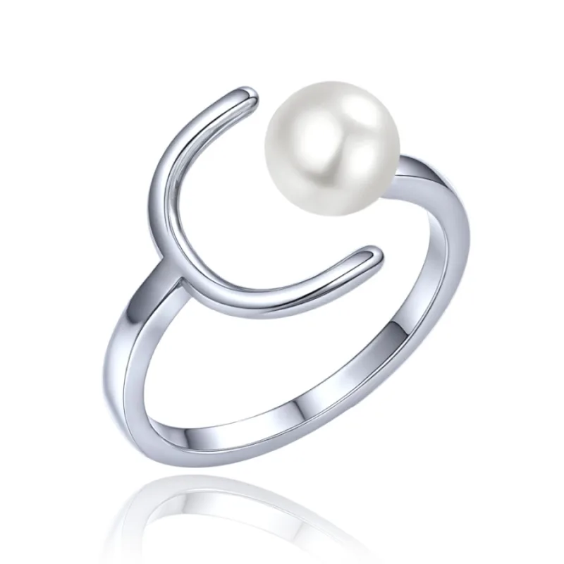 Strieborný prsteň s perlou MINET JMAS7060SR, 52, 1.95 g