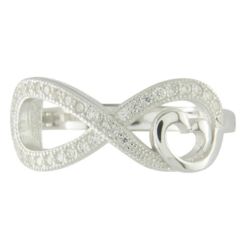 Strieborný prsteň s kameňom KA R2546, 54