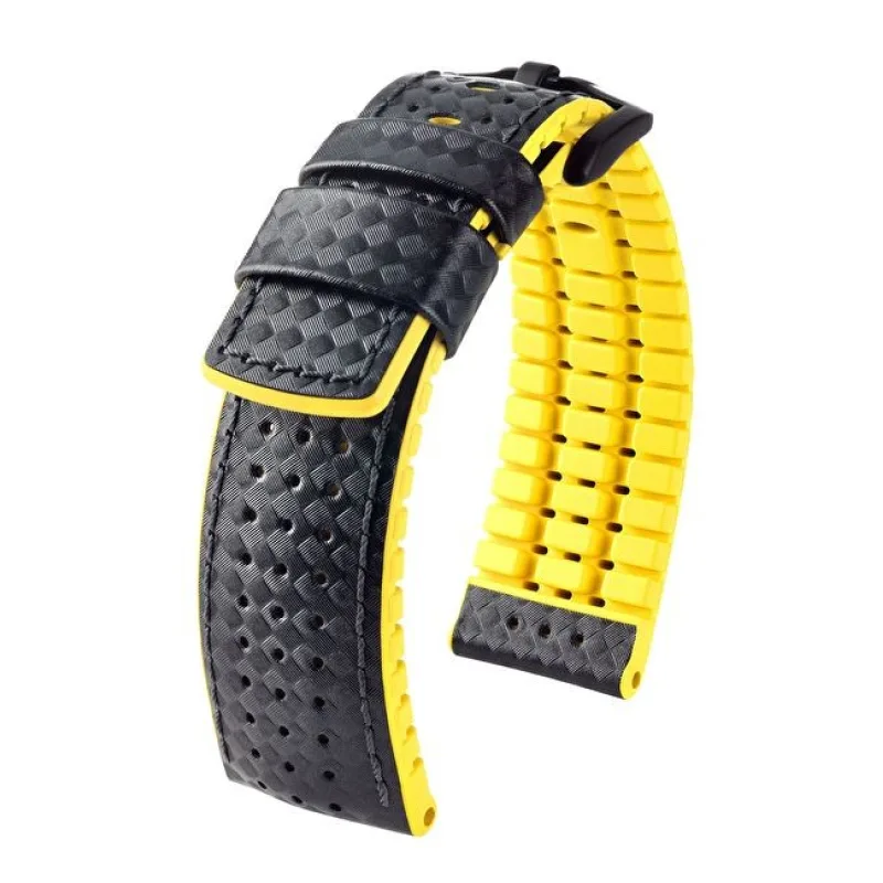 Ayrton L - Kaučukový a kožený remienok na hodinky HIRSCH 0917292050-5-22