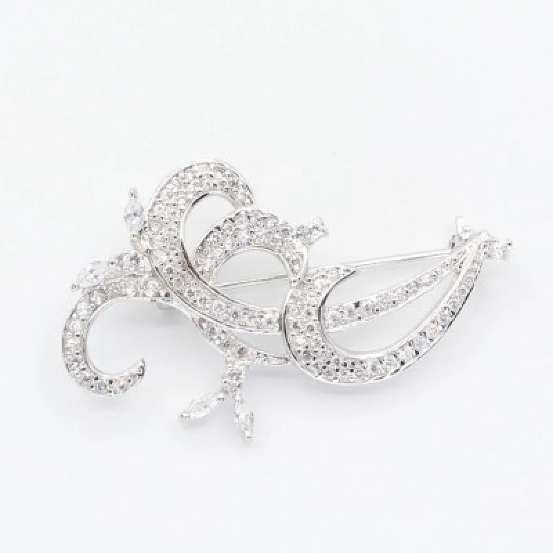 Strieborná brošňa KA BR57