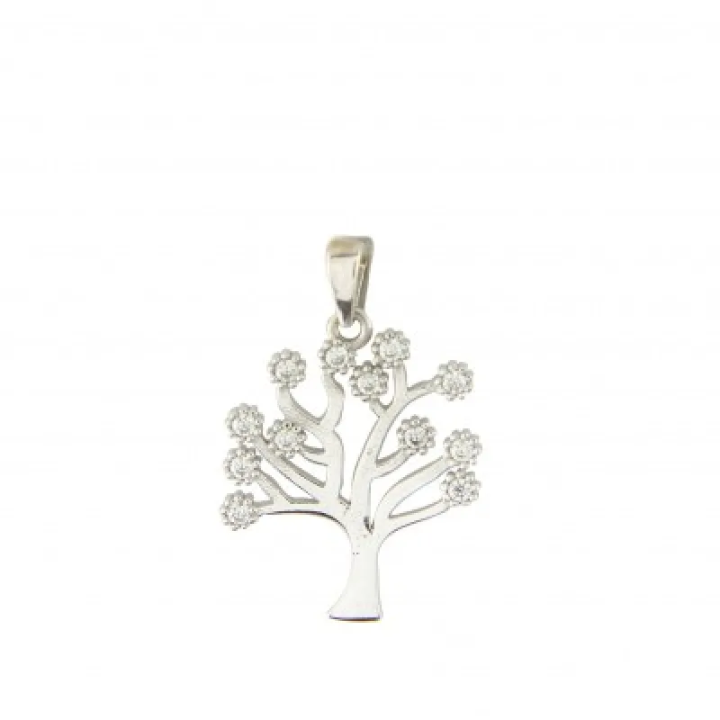 Zlatý prívesok s kameňom z bieleho zlata KA 2693W, 0.95 g, 0.95 g