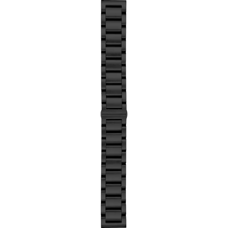 Oceľový remienok na hodinky 18 mm čierny A-NIS AOB005-18