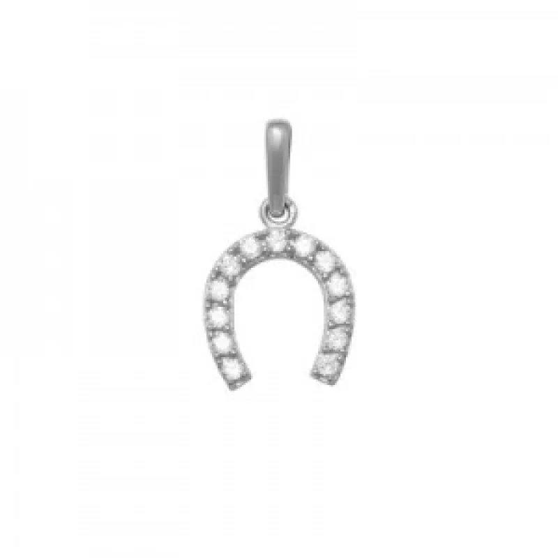 Zlatý prívesok s kameňom z bieleho zlata KA 8215W, 0.4 g, 0.40 g