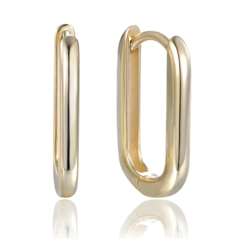 Pozlátené strieborné náušnice v talianskom štýle MINET JMAS0177GE03