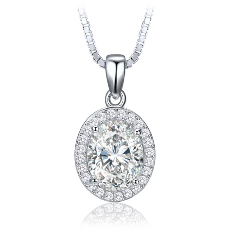 Elegantný strieborný náhrdelník so zirkónmi MINET JMAS0329SN45