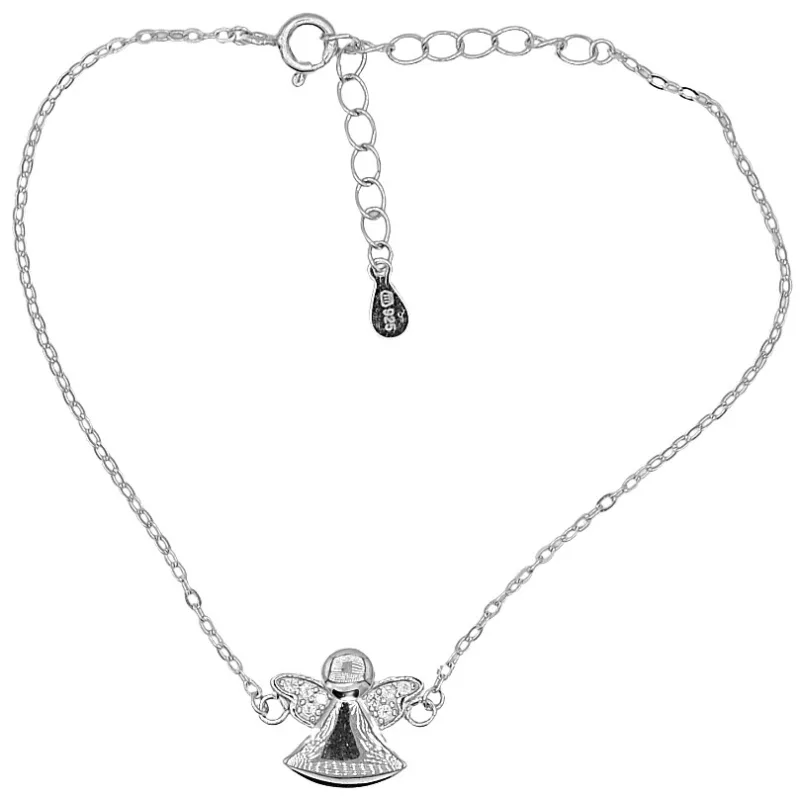 Strieborný náramok anjel BENETO AGB785/21