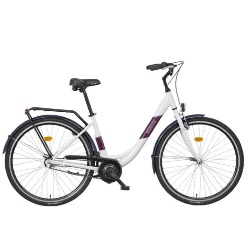 Liberty Jízdní kolo Strada 7spd. NEXUS 28" 2025 bílé, Přední vidlice Odpružená