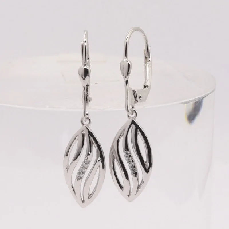 Zlaté visiace náušnice KA FK1149W, 2.55 g, 2.55 g