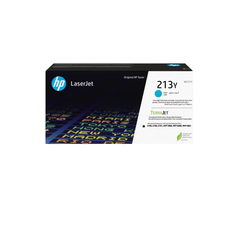 HP 213Y Cyn Original LaserJet Toner Crtg (12, 000 pages) W2131Y