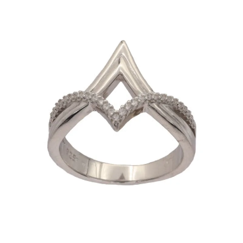 Strieborný prsteň s kameňom KA R2987, 55