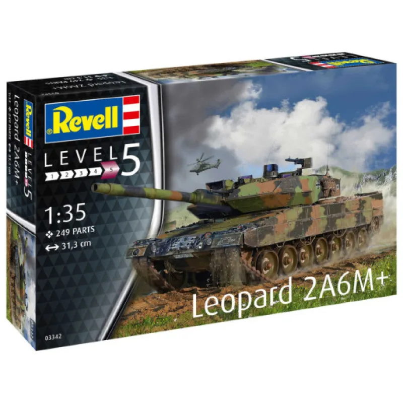 Revell ModelKit tank 03342 - Leopard 2 A6M+ (1:35)