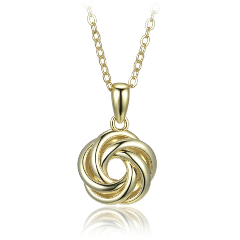 Pozlátený decentný strieborný náhrdelník MINET JMAS0310GN45