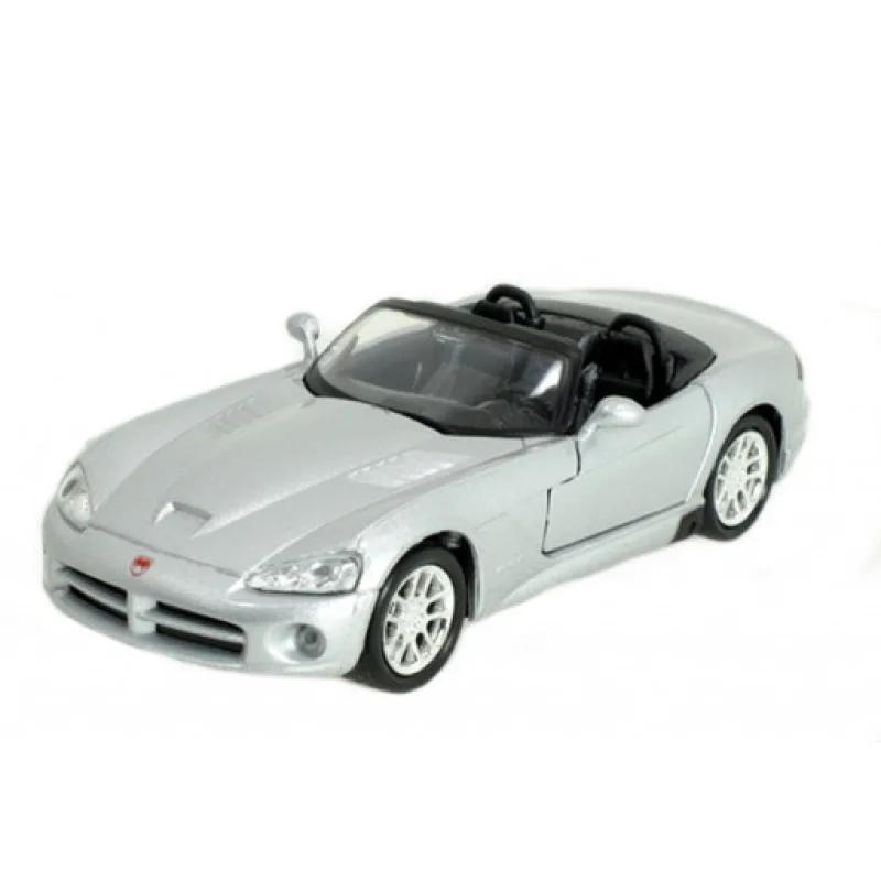 Welly Dodge Viper 03 SRT 10 convertible, stříbrný, 1:34-39