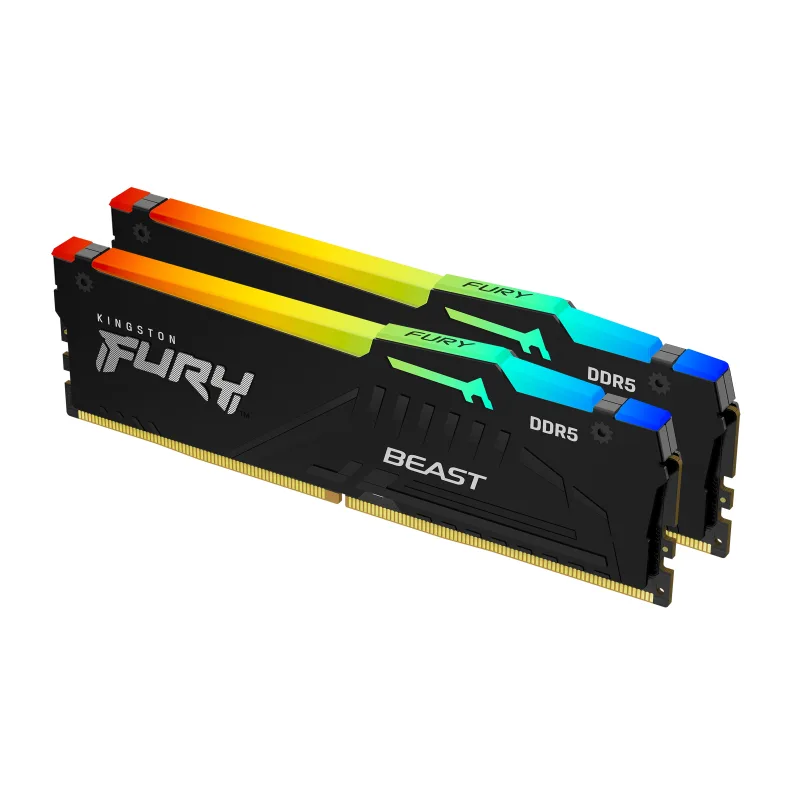 Kingston FURY Beast EXPO/DDR5/16GB/6000MHz/CL30/2x8GB/RGB/Black KF560C30BBEAK2-16