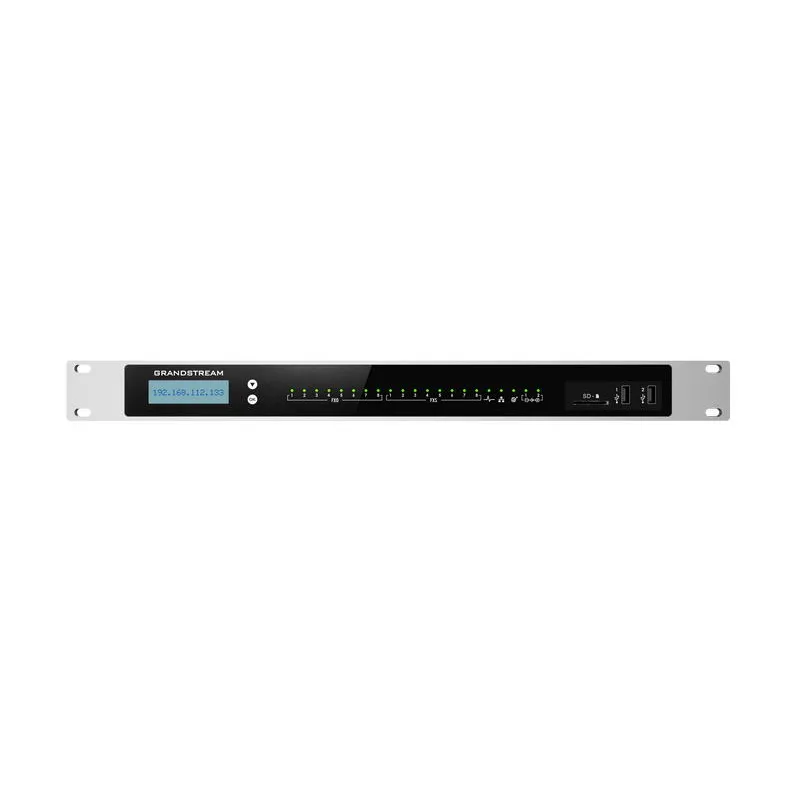 Grandstream UCM6308 VoIP PBX, 3000 uživ., 450 sou. hov., videokonf. 60úč., 8xFXO, 8xFXS port UCM6308