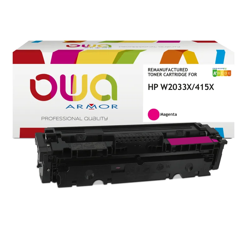 OWA Armor toner kompatibilní s HP W2033X, 415X, 6000st, červená/magenta, level managment K18975OW