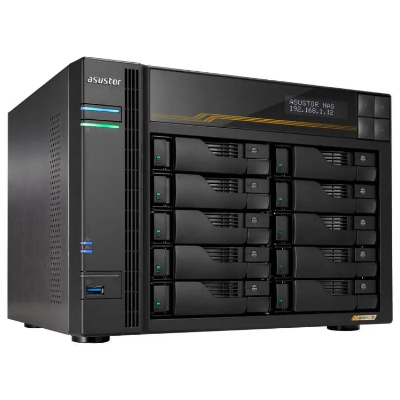 Asustor Lockerstor 10 Gen3 AS6810T 10x 2,5"/3,5" SATA III/ 16GB RAM/ Dual 10GbE Ports/ Dual 5GbE Ports/ 4x M.2 SSD (AS6810T)