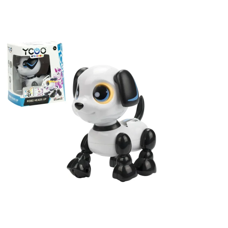 Conquest Robot Heads Up Štěně na baterie se zvukem se světlem v krabičce 13x15,5cm
