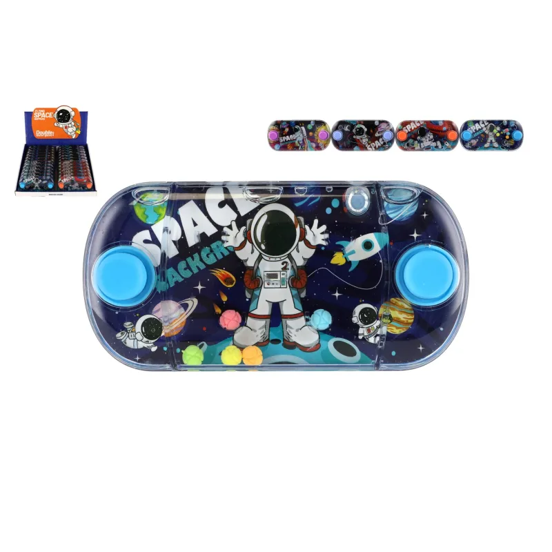 Teddies Vodná hra hlavolam vesmír plast 12x6cm 4 druhy