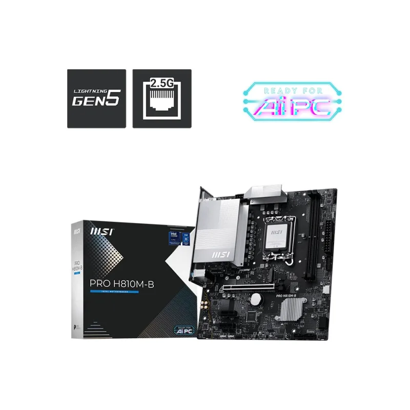 MSI PRO H810M-B/LGA 1851/mATX PRO H810M-B