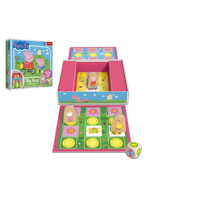 Trefl Big Race Prasiatko Peppa/Peppa Pig spoločenská hra v krabici 25x25x5cm