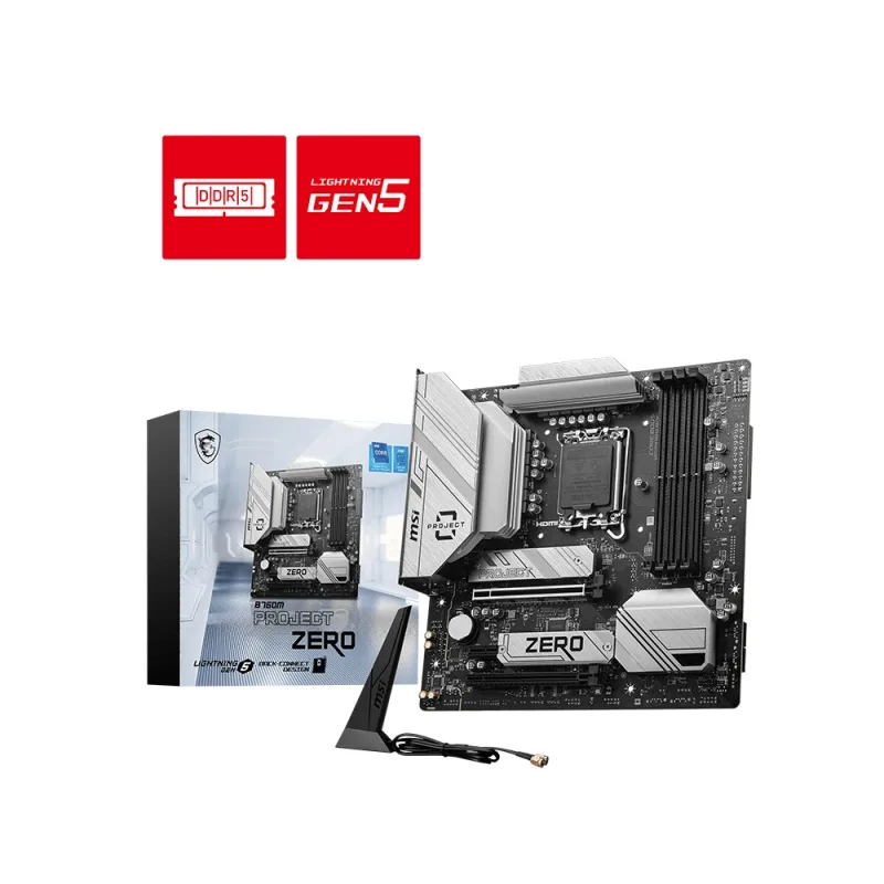MSI B760M PROJECT ZERO/LGA 1700/mATX B760M PROJECT ZERO