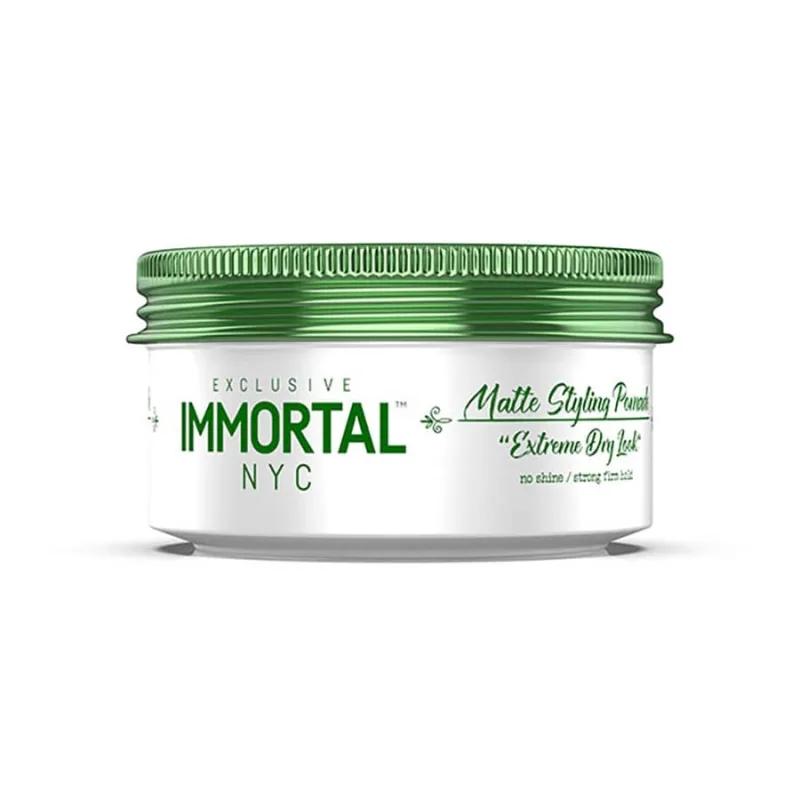 Matná pomáda na vlasy IMMORTAL NYC Matte styling pomade Extreme dry look 150 ml